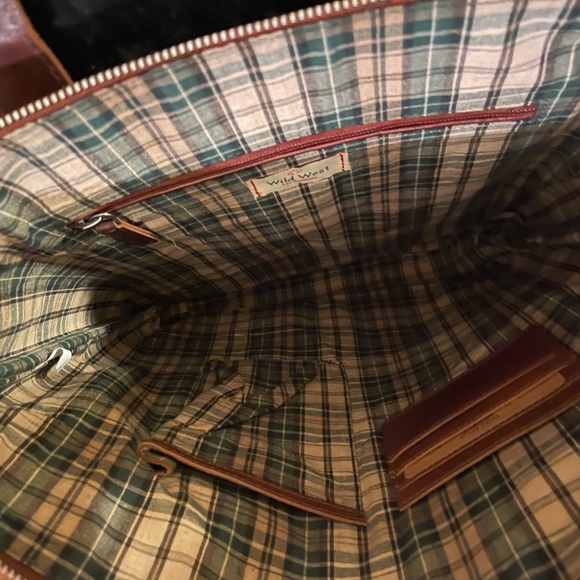 Wild West Los Angeles Rich Brown Leather Tote - Picture 4 of 6